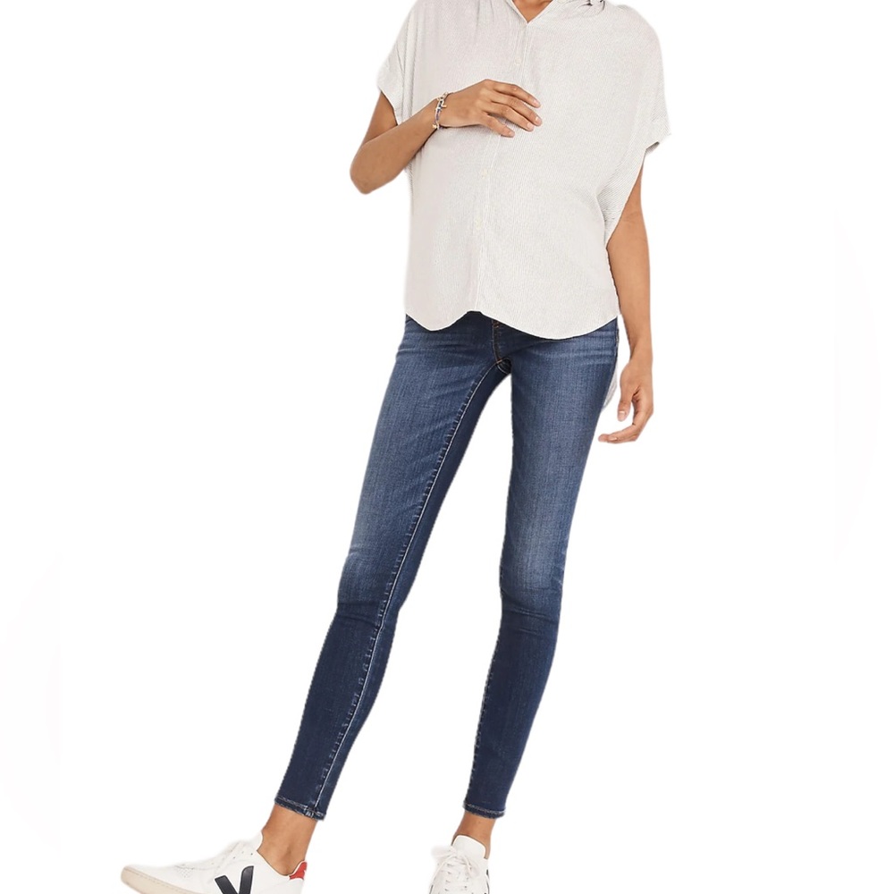 Madewell Maternity Over-The-Belly Skinny Jeans Jeans In Tencel Edition Size 25